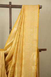 Yellow Banarasi Silk Saree - SRYBSS928