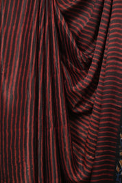 Brown- Red HBP Modal Silk Saree - SRBRMSS716