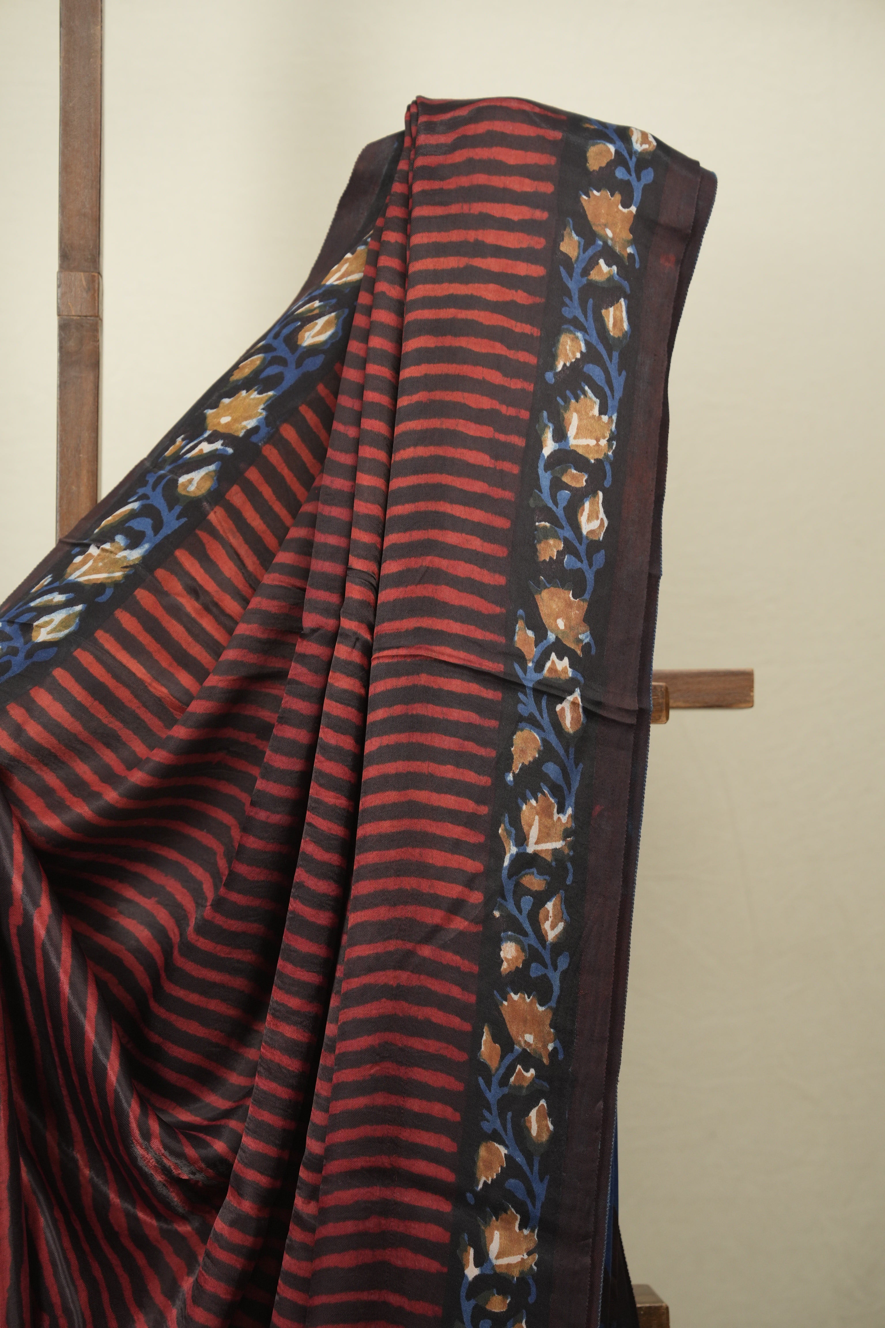Brown- Red HBP Modal Silk Saree - SRBRMSS716