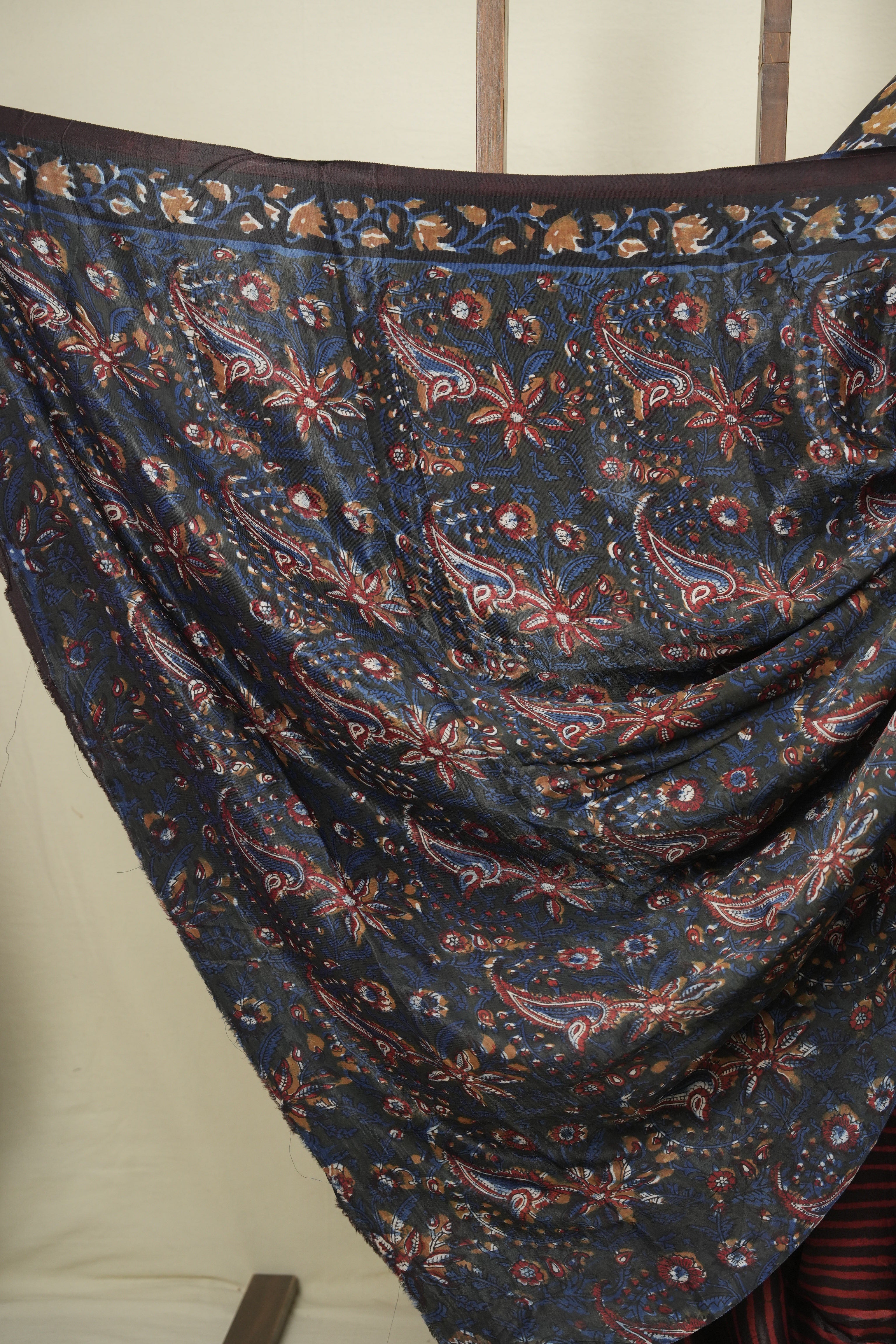 Brown- Red HBP Modal Silk Saree - SRBRMSS716