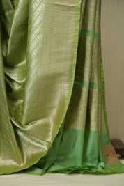 Pista Green Banarasi Silk Saree - SRPGBSS926