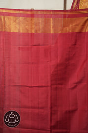 Maroon Red Rajkot Patola Silk Saree - SRMRRPSS495