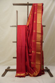 Red Kanjivaram Silk Saree - SRRKSS1018