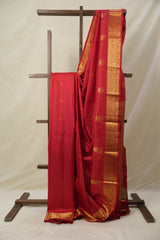 Red Kanjivaram Silk Saree - SRRKSS1018