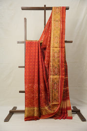 Red Rajkot Patola Silk Saree - SRRRPSS494