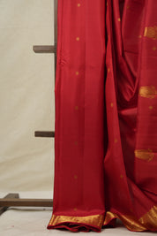 Red Kanjivaram Silk Saree - SRRKSS1018