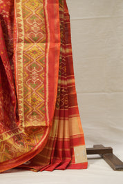 Red Rajkot Patola Silk Saree - SRRRPSS494