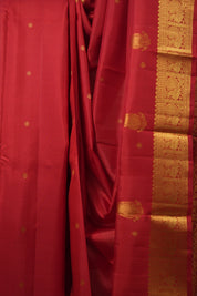 Red Kanjivaram Silk Saree - SRRKSS1018