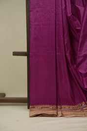 Magenta Narayan Peth Silk Saree - SRMNPSS02