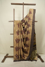 Sand Brown HBP Modal Silk Saree - SRSBMSS722