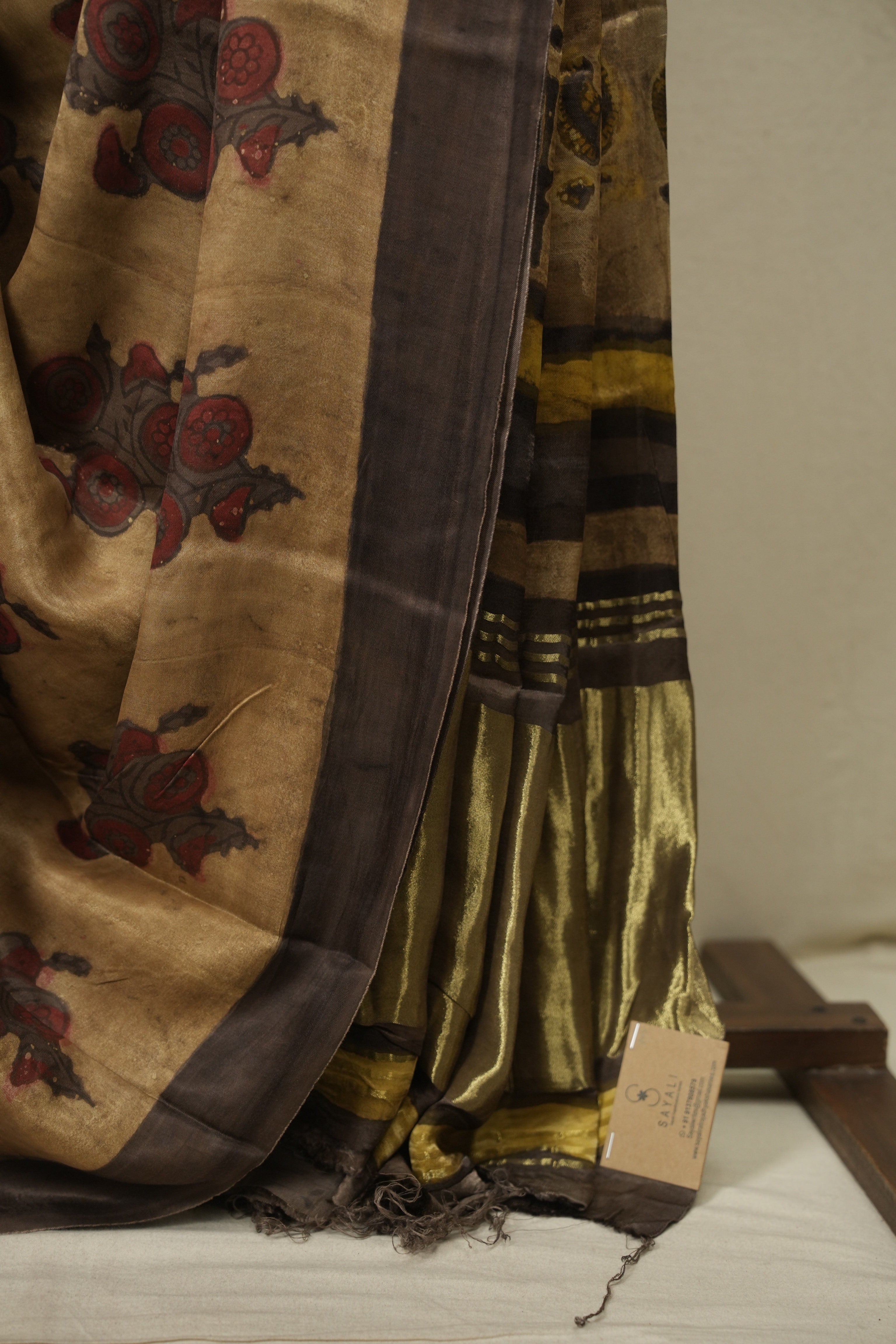 Sand Brown HBP Modal Silk Saree - SRSBMSS722