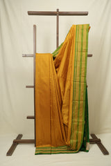 Mustard Narayan Peth Silk Saree - SRMNPSS01