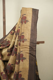 Sand Brown HBP Modal Silk Saree - SRSBMSS722