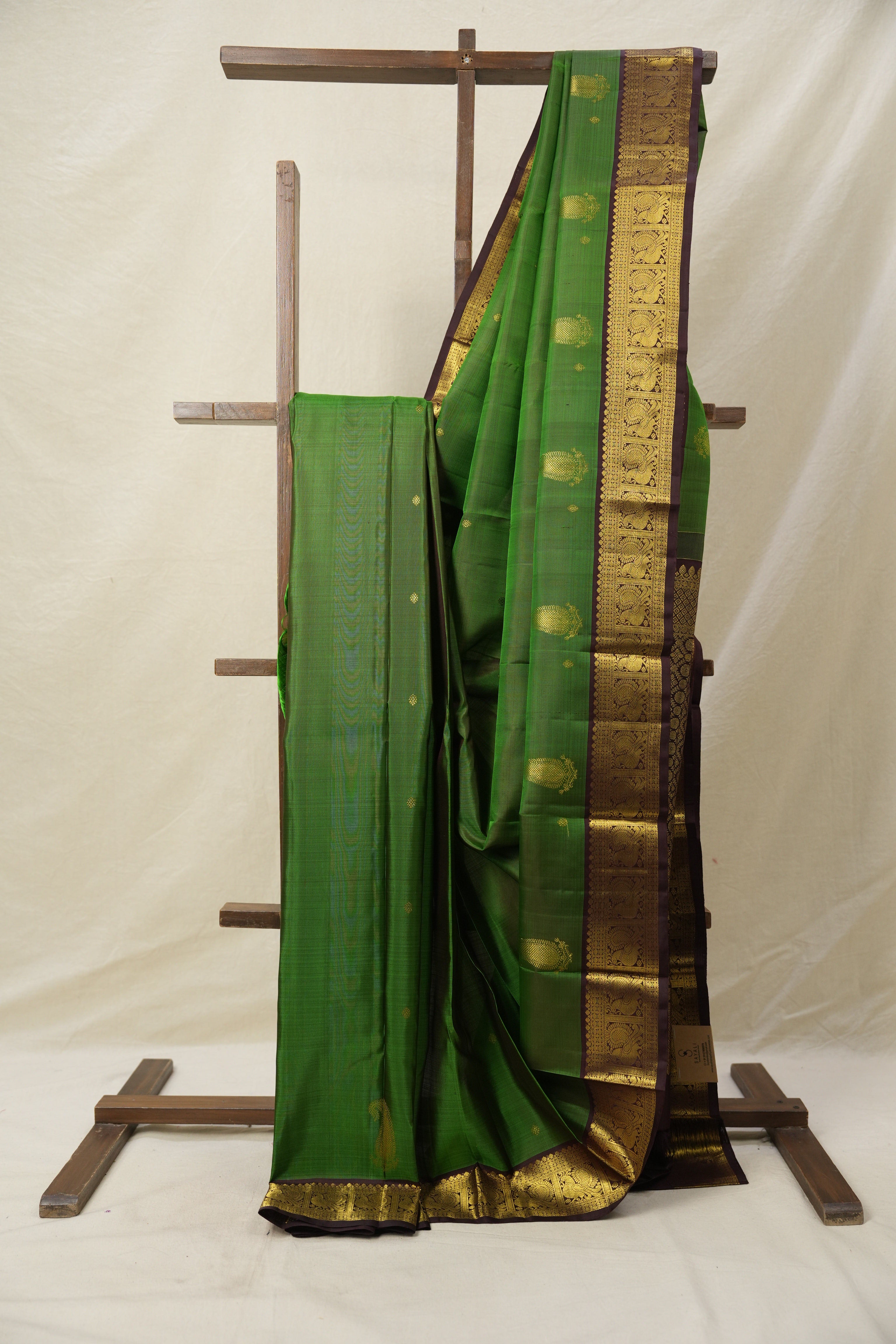 Forest Green Kanjivaram Silk Saree - SRFGKSS1022