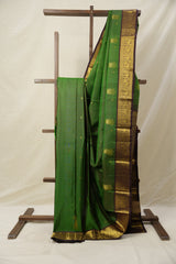 Forest Green Kanjivaram Silk Saree - SRFGKSS1022