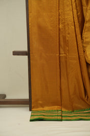 Mustard Narayan Peth Silk Saree - SRMNPSS01