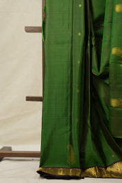 Forest Green Kanjivaram Silk Saree - SRFGKSS1022