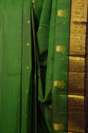 Forest Green Kanjivaram Silk Saree - SRFGKSS1022