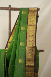 Forest Green Kanjivaram Silk Saree - SRFGKSS1022