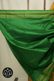Mustard Narayan Peth Silk Saree - SRMNPSS01