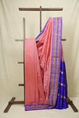 Peach Narayan Peth Silk Saree - SRPNPSS04