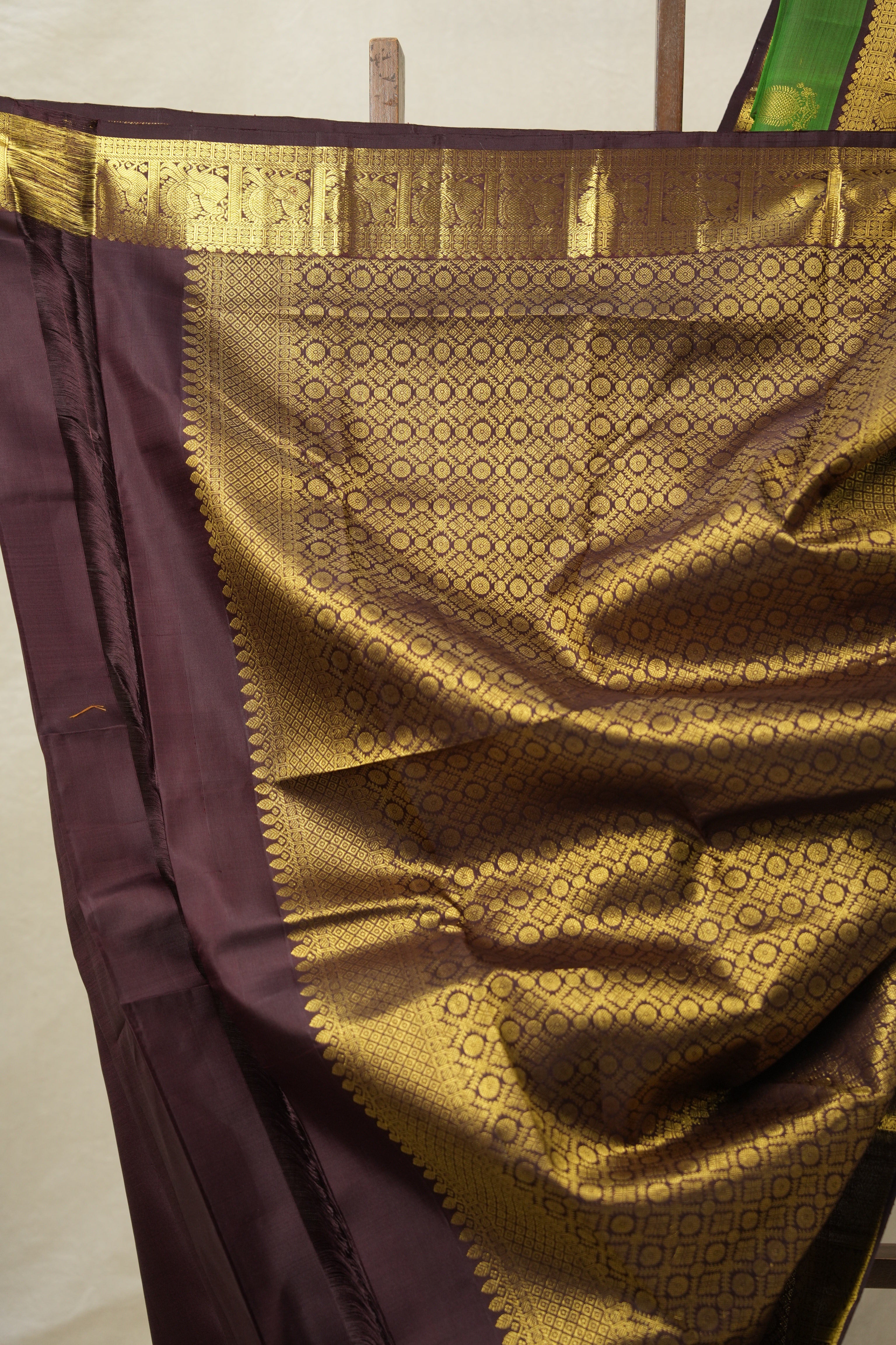 Forest Green Kanjivaram Silk Saree - SRFGKSS1022
