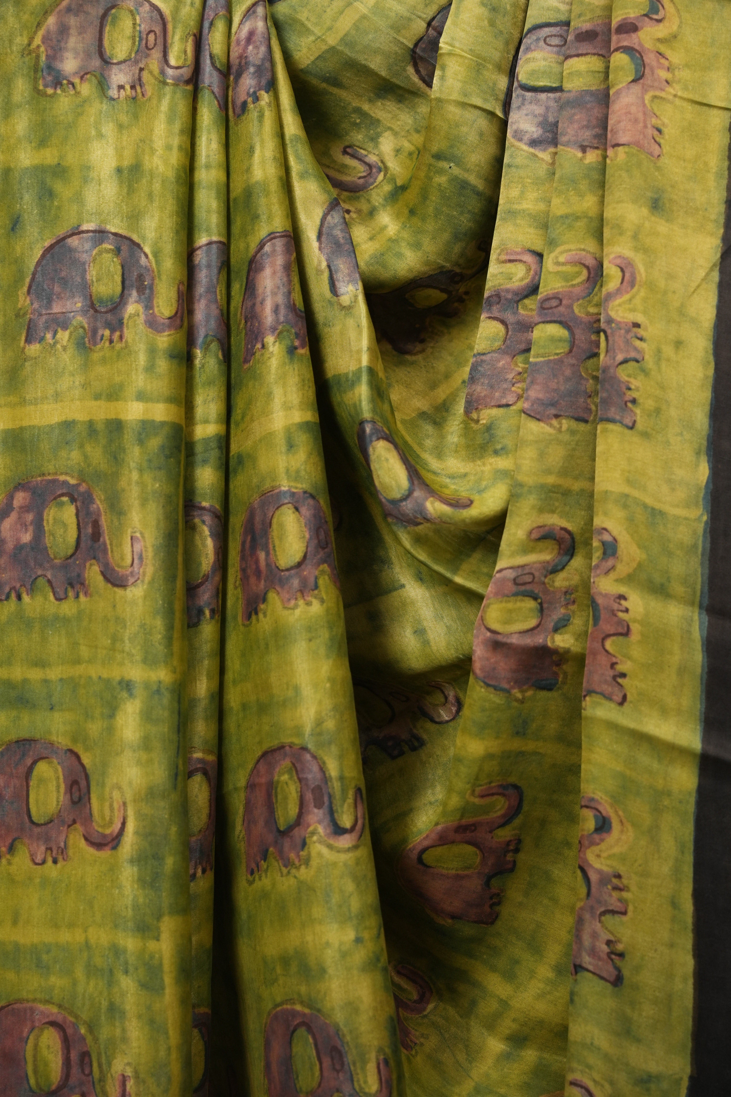 Light Green HBP Modal Silk Saree - SRLGMSS728
