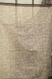 Grey Kota Doria Saree - SRGKDS297