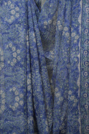 Blue Kota Doria Saree - SRBKDS296