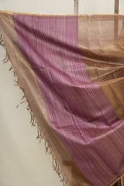 Coffee Brown Tissue Tussar Silk Saree - SRCBTTSS472