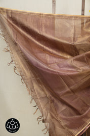 Coffee Brown Tissue Tussar Silk Saree - SRCBTTSS472