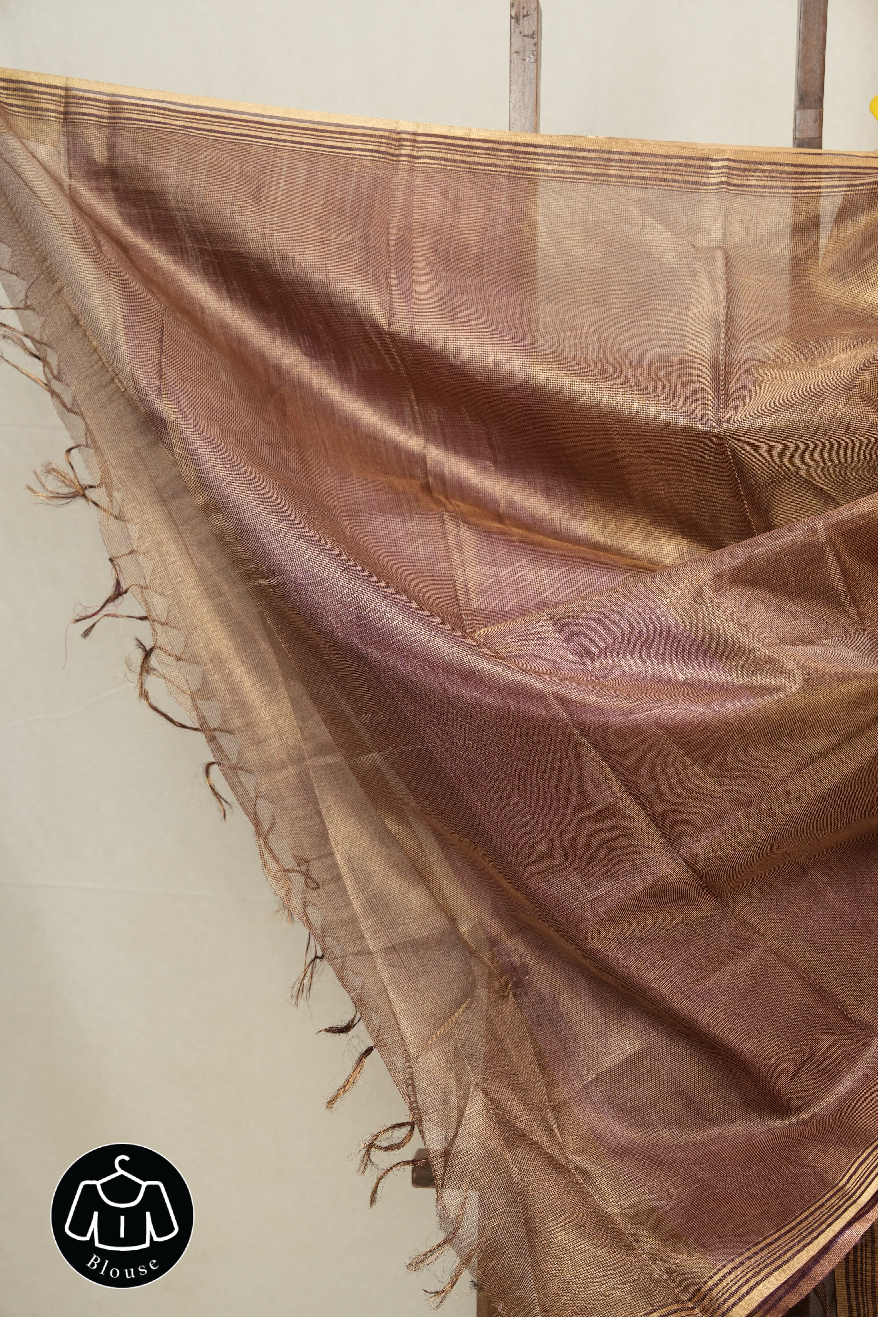 Coffee Brown Tissue Tussar Silk Saree - SRCBTTSS472