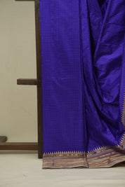 Royal Blue Narayan Peth Silk Saree - SRRBNPSS05
