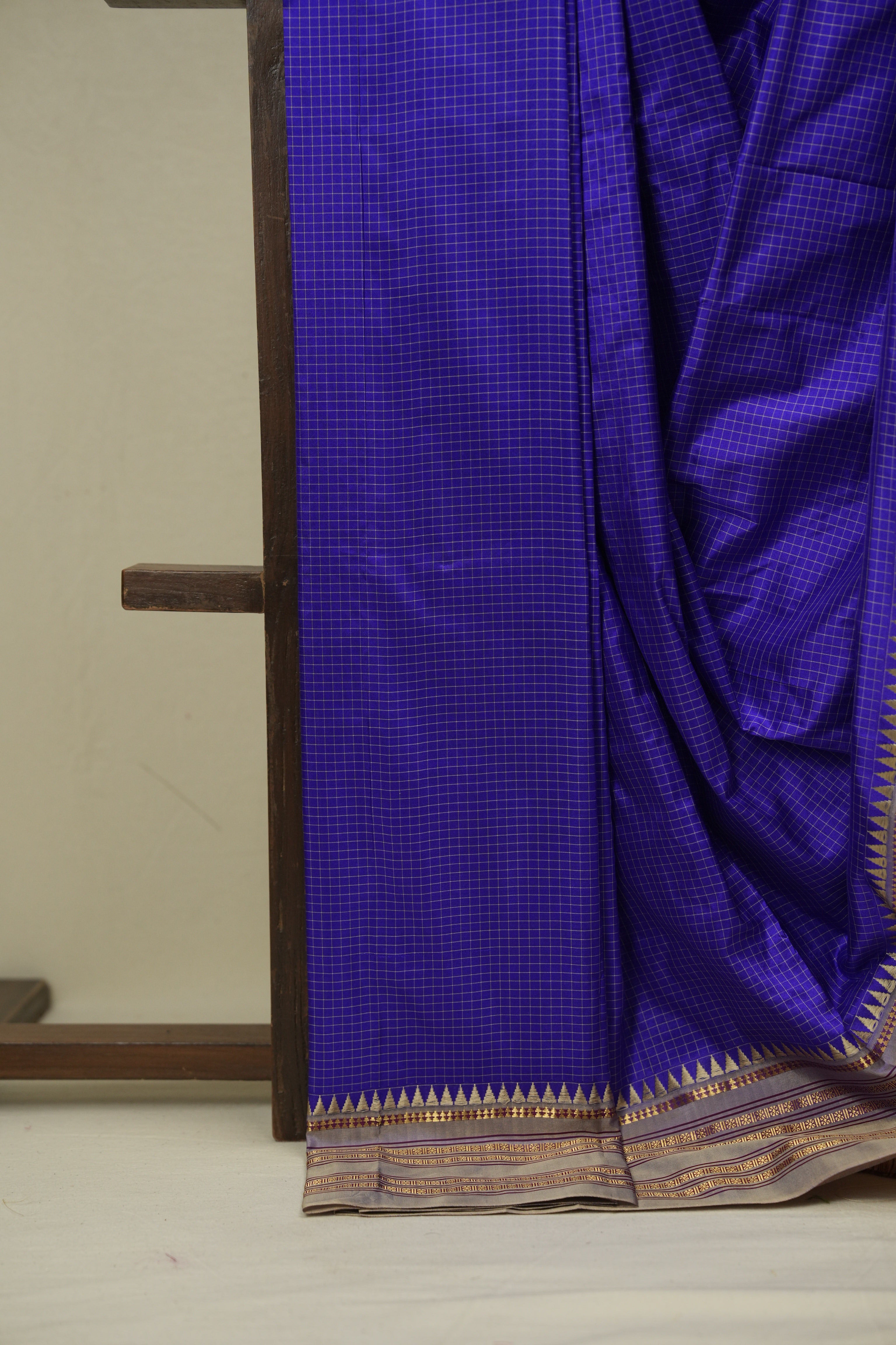 Royal Blue Narayan Peth Silk Saree - SRRBNPSS05