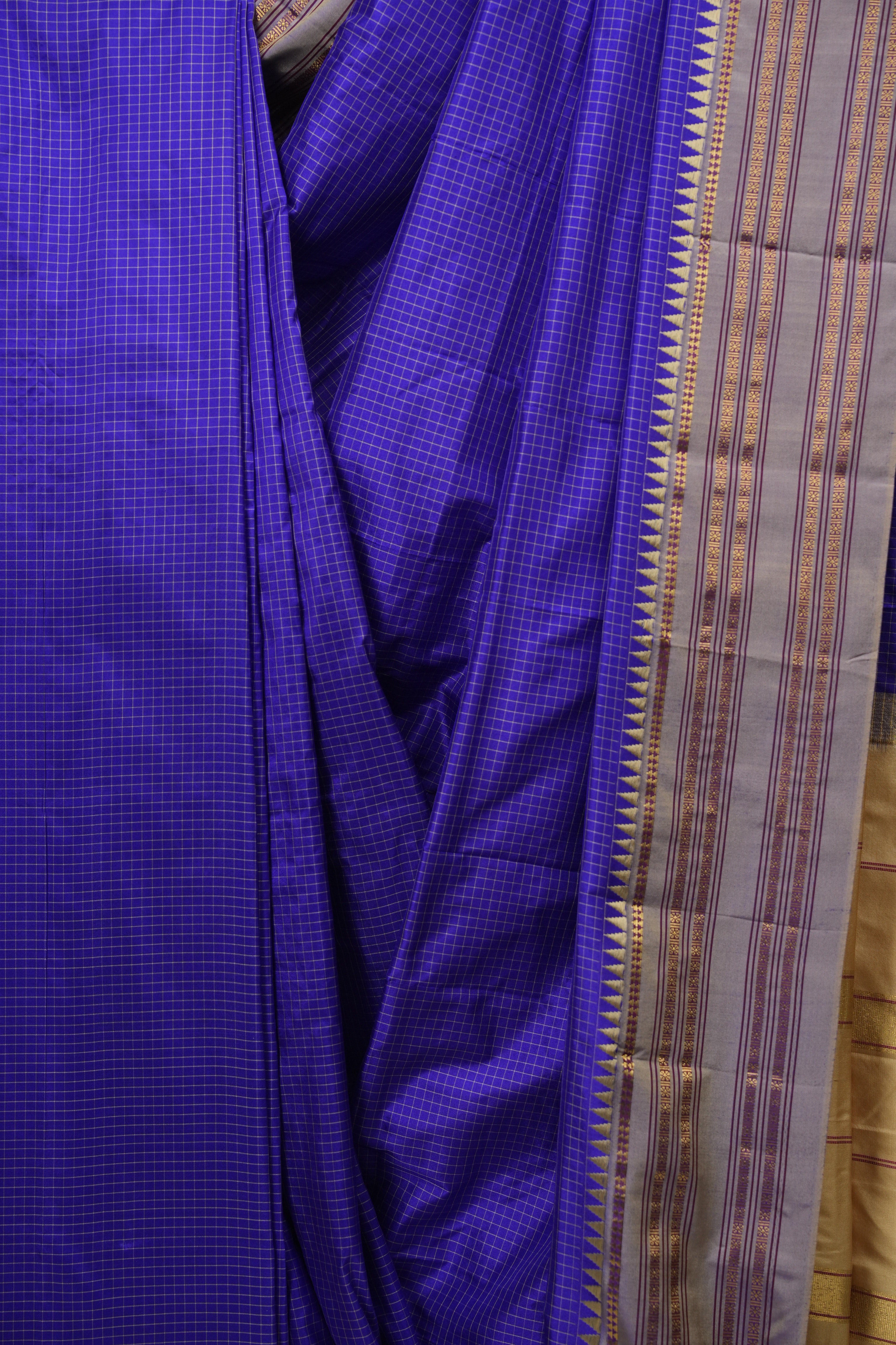Royal Blue Narayan Peth Silk Saree - SRRBNPSS05