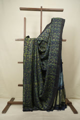 Green HBP Modal Silk Saree - SRGMSS725