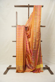 Rose Pink Rajkot Patola Silk Saree - SRRPRPSS501