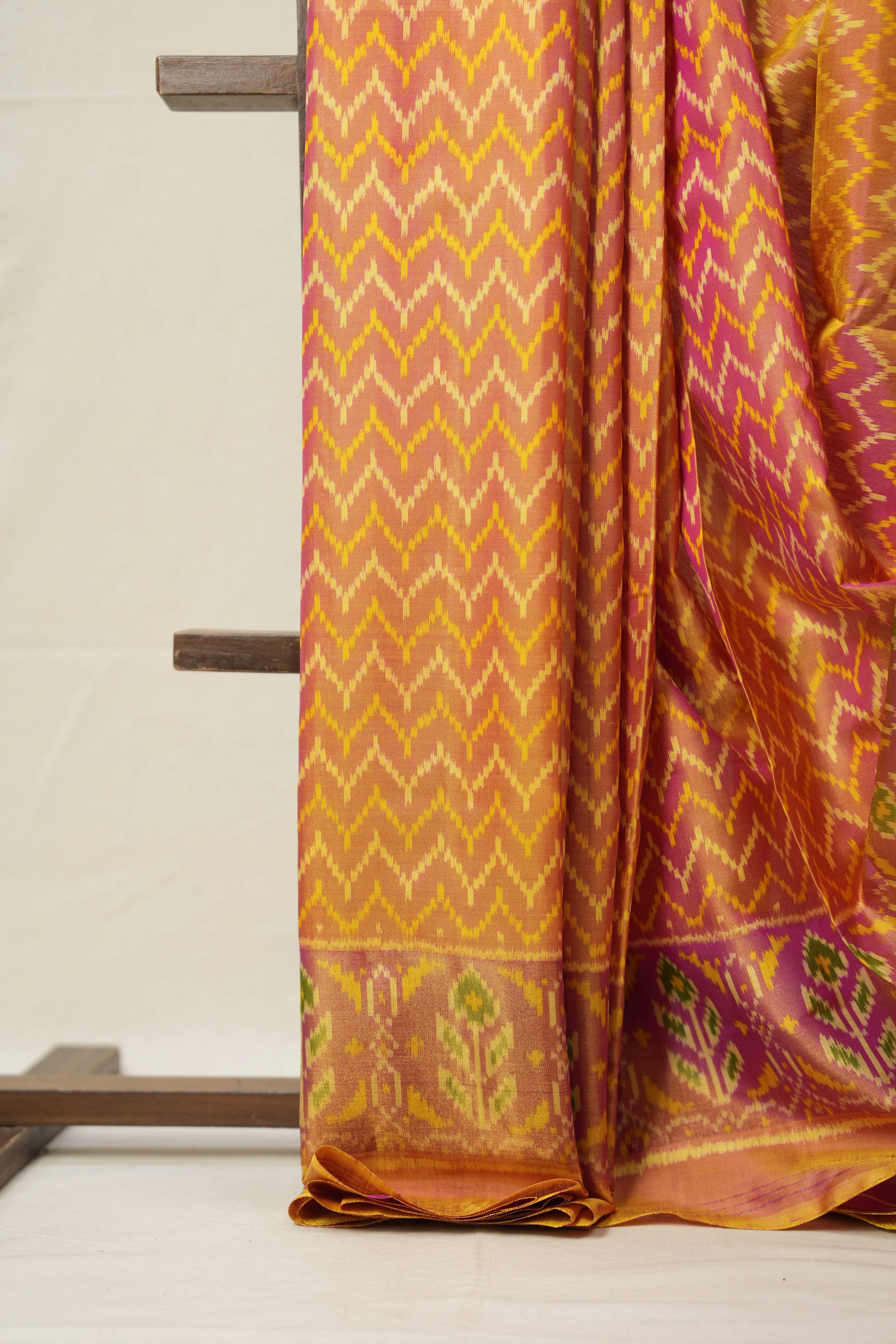 Rose Pink Rajkot Patola Silk Saree - SRRPRPSS501
