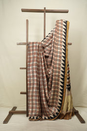 Cream HBP Modal Silk Saree - SRBMSS719