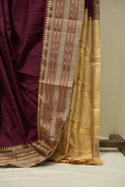 Wine Narayan Peth Silk Saree - SRWNPSS18