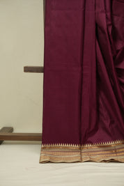 Wine Narayan Peth Silk Saree - SRWNPSS18