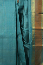 Turquoise Kanjivaram Silk Saree - SRTKSS1035