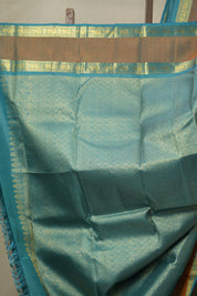 Turquoise Kanjivaram Silk Saree - SRTKSS1035