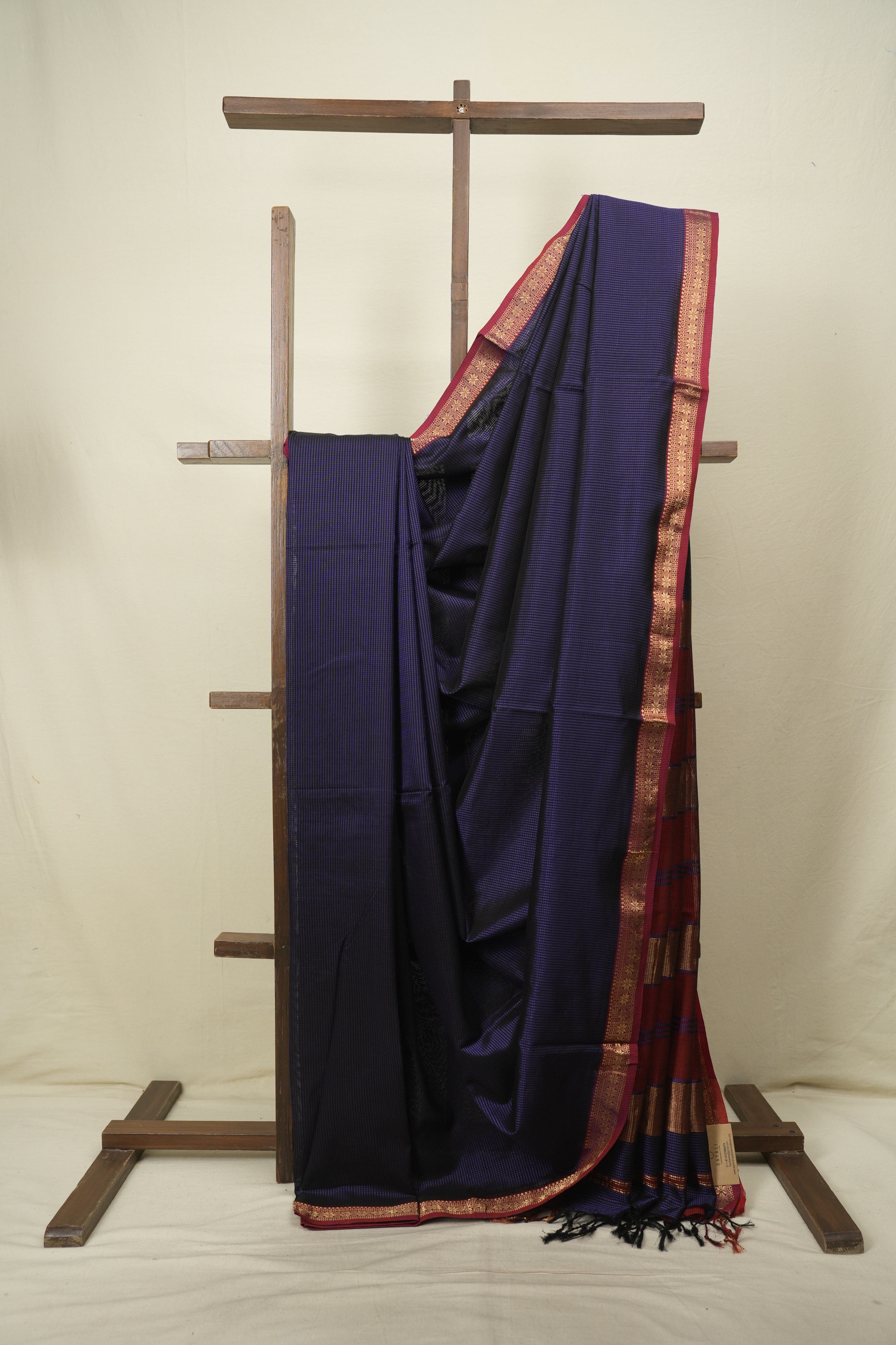 Purple Maheshwari Saree - SRPMS1345