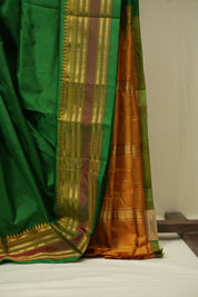 Green Narayan Peth Silk Saree - SRGNPSS17