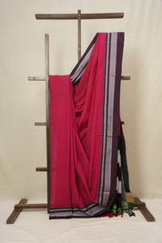 Red Cotton Ilkal Saree  - SRRCIS579