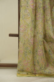 Pista Green Kota Doria Saree - SRPGKDS300