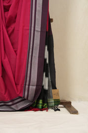 Red Cotton Ilkal Saree  - SRRCIS579