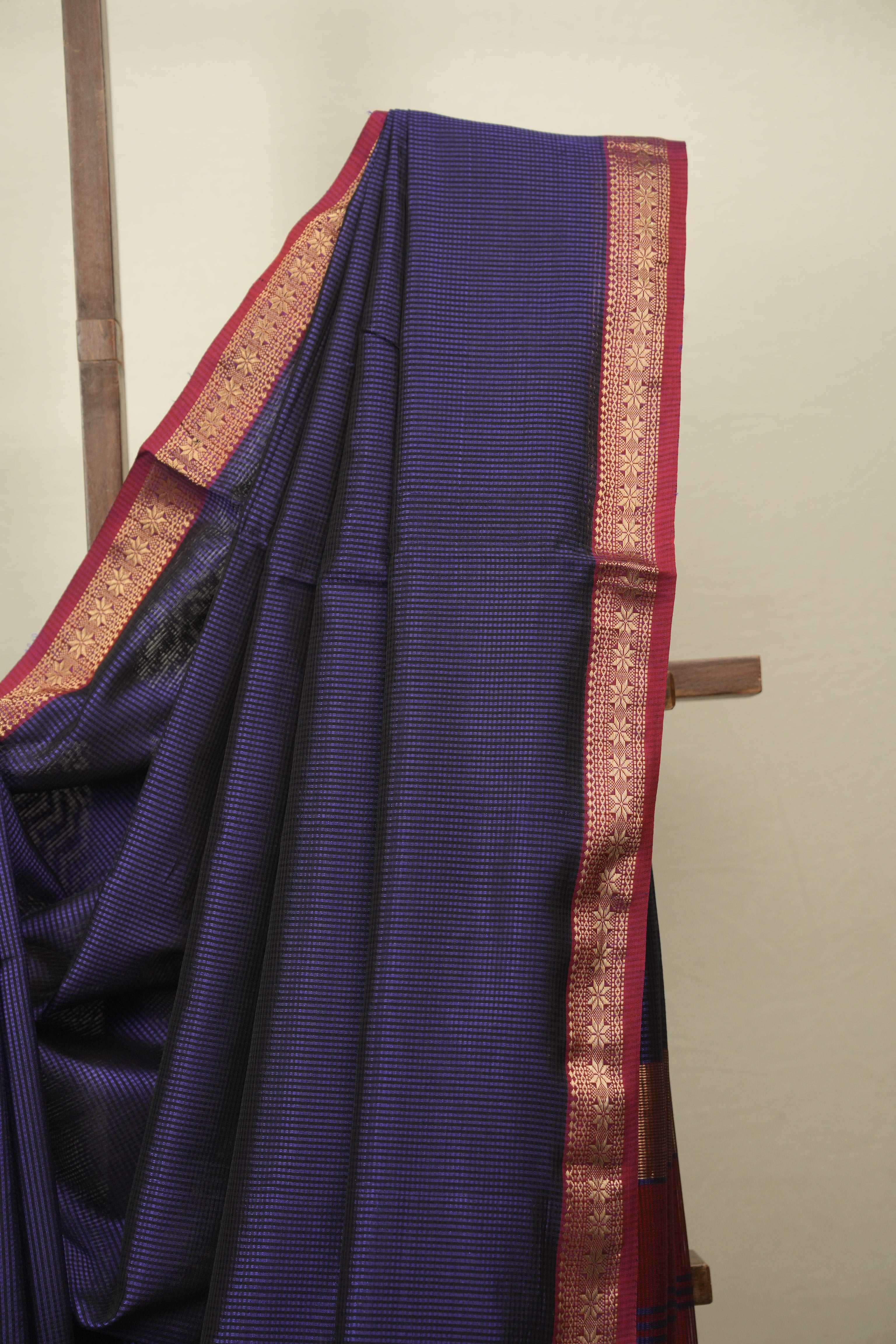 Purple Maheshwari Saree - SRPMS1345