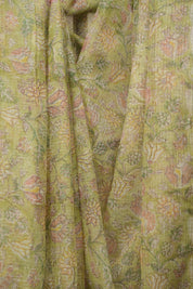 Pista Green Kota Doria Saree - SRPGKDS300